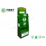 Corrugated Paper Cardboard Floor Displays CMYK Printing Customized Size for sale