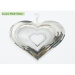 Heart Shape Metal Wind Spinner 0.5mm Silver Stainless Steel Wind Spinner for sale