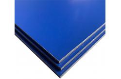 China Interior Decoration Fireproofing 3mm ACM panel Glossy Blue supplier