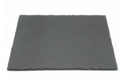 China Rough Edges Slate Cheese Cutting Board Rectangular Shape 30cm x 20cm With Pads supplier