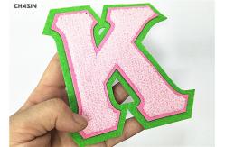 China Greek Customized Size Chenille Varsity Letters Heat Seal Refined Craftwork supplier