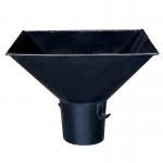 Carbon Steel Collection Hopper Metal Fab Products Black Painting for sale