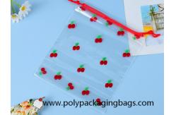 China 0.06mm Printed Transparent PE  Drawstring Storage Bag supplier