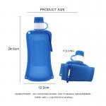 Anti Spill Silicone Expandable And Foldable Drinking Water Bottle