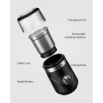 150W Rechargeable Coffee Grinder ABS Timing Knob Removable Bowl Compact Espresso Machine