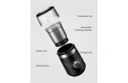 China 150W Rechargeable Coffee Grinder ABS Timing Knob Removable Bowl Compact Espresso Machine supplier