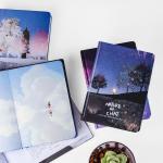 Pattern Printing Writing Journal Notebook Dimension 142 * 208mm Strong Writing Surface
