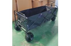 China Utility Extra Large Folding Wagon Portable Collapsible Cart Wagon With Wide Wheels supplier