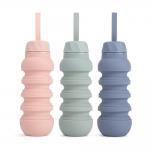 350ml 550ml 750ml Foldable Silicon Water Bottle BSCI ISO9001 for sale