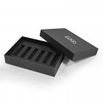 Custom Matt Black Paper Gift Box With Foam Insert For Perfume Packages for sale