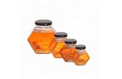 China Twist Off Metal Cap Glass Jam Jars , Clear Mason Jars Small Glass Containers supplier