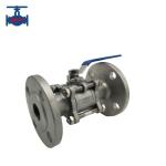 CF8 CF8M Flanged Floating Ball Valve 3 Piece Stainless Steel For Control Fluid Flow for sale