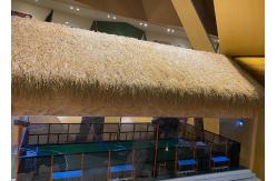 China Landscaping Synthetic Thatch Roof With High Softness Flame Retardant Artificial Thatch Grass supplier