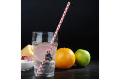 China Bio Degradable Harmless Waterproof Paper Straws 7.75'' Long 0.24'' Diameter supplier