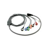 Grey DMS 1.2M 7 Lead Recorder Holter ECG Cable for Patient for sale