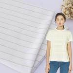 Gold And Silver Thread Pure Cotton Soft And Refreshing Single Jersey Fabric For T-Shirt for sale