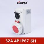 KRIPAL Three Phase 32A IP67 Interlocked Switch Socket  IEC standard for sale