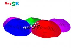 China 60cm Advertising Hanging Airtight Led Lighting Cloud Inflatable With Logo Printing supplier