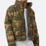 OEM Designer Puff Padded Coat Oversized Jacquard Men's Down Winter Custom Windbreaker Bubble Down Camo Puffer Jackets for Men for sale