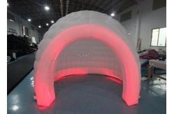 China 3m White Oxford Cloth Inflatable Bubble Igloo Dome Tent With Led Light supplier
