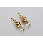 Electroplate Double Handle Rose Gold Wash Basin Faucet