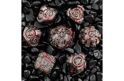 China Gear Metal Dice Set DND Dungeons And Dragons TRPG Polyhedral Dice D6 Table supplier