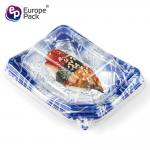 Hot sale factory direct rectangular takeaway disposable plastic blister packaging sushi tray with lid for sale