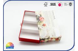 China 157gsm Die Cut Window Glitter Powder Drawer Paper Box With White Ribbon supplier