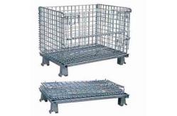 China Automotive Parts Space Saving Collapsible Wire Container Galvanized Surface supplier