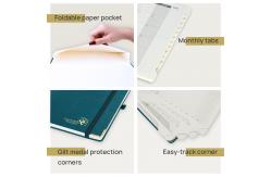 China ODM Hardcover 2023 Weekly Planner Custom Daily Weekly Schedule Monthly Tabs supplier