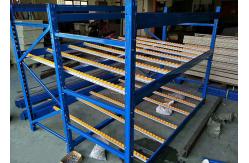 China Stainless Q235B Steel Carton Flow Rack Plastic Gravity Roller Racking System supplier