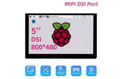 China 4.3 inch 800x480 DSI TFT Touch Display For Raspberry PI supplier