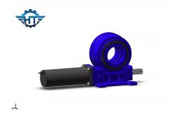China VE9 Sun Tracker Worm Slew Drive Gearbox With Reducer Motor supplier