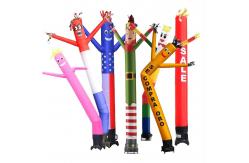 China Size 5m Custom Inflatable Tube Man With Blower For Promotion supplier
