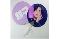 China custom 3D lenticular hand fan Clear Picket Hand Fans for idol collection supplier