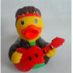 Guitar Player Character Rubber Duck Bath Toys , Rubber Duckies That Float Upright  for sale