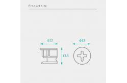 China Lightweight Carbon Steel Cam Lock Nuts OEM Customized For Modular Furniture supplier