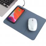 Fast Charger Multifunction Folding Wireless Charging Mouse Pad Pu Leather Square for sale