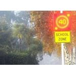 High Brightness Road Electronic Speed Limit Signs , Led Display Board For School Safety Signs for sale