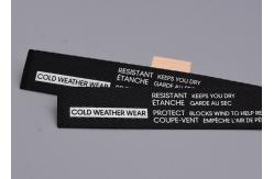 China Garments Use Polyester Webbing Straps Printed With White Silicone Logo supplier