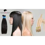 Fashion natural and golden Straight European Weft Hair Extensions Grade 6A for sale