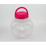 Food Grade Clear Pet Jars With Handle 190ml , clear plastic jars with lids
