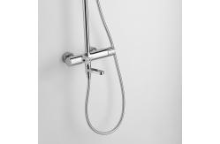 China 3 Function Hand Shower Mixer Set H 822-1212mm Handheld Chrome Brass supplier