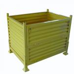 Warehouse Storage Stacking Rack Corrosion Protection Steel Pallet Box Container for sale
