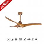 52'' 3 Blade Bladeless Energy Saving Consumption LED Ceiling Fan and Lighting Solution