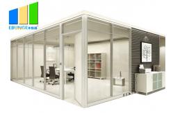 China Aluminium Frame Fixed Glass Partition Interior Office Separation Partition Wall supplier