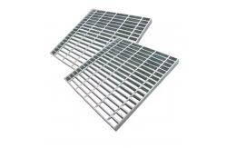 China Black Hot Dip Galvanized Grating Industrial Serrated Galvanized Grating 25x3 supplier