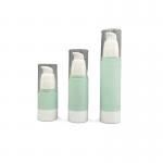 80ml 120ml Clear Airless Pump Bottles AS Cap Empty Metallized Surface For Foundation for sale