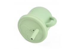 China Customizable Silicone Sippy Cup For 6 Month Old Pink And Green supplier