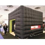 Black cube exhibition tent inflatable for sale